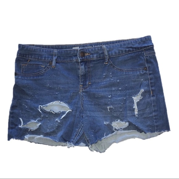 Mossimo Supply Co. Pants - DIY Mossimo Distress Stretch Denim Short Shorts 12